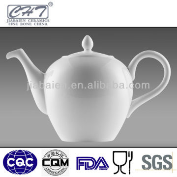 high grade elegant white porcelain custom tea kettle